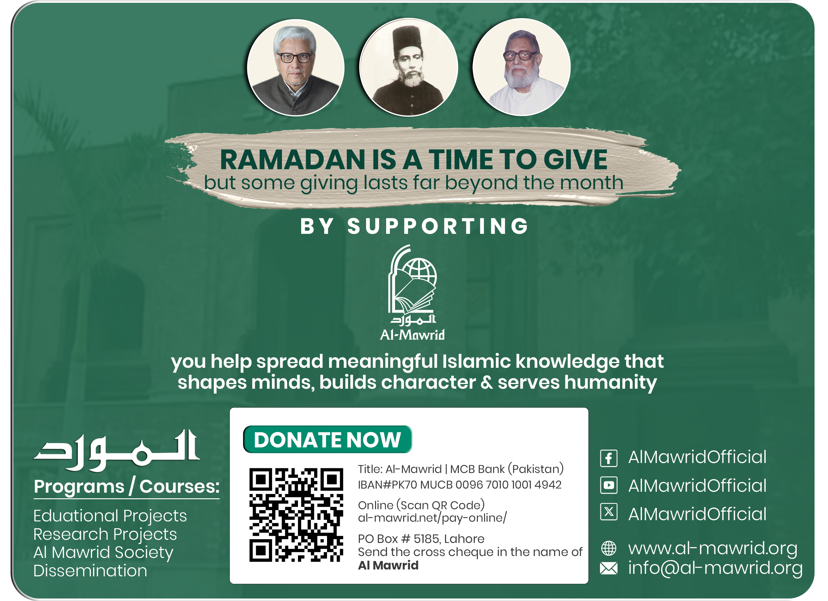 Support Al-Mawrid Institute